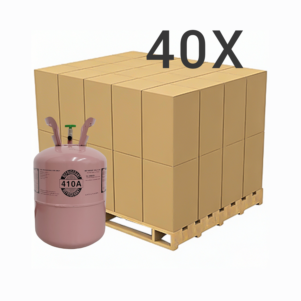 25 lbs R-410A (R-410A) Refrigerant Gas