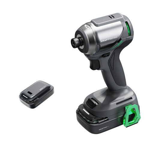 Kraftsense U20X Slim 20V Brushless 1/2" Impact Drill – 50 N·m Torque with 2.0Ah Battery