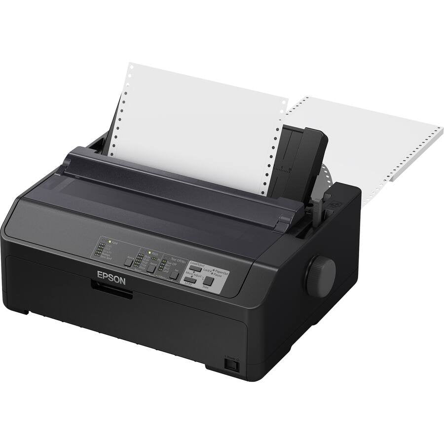 Epson – FX-890II 9-pin Dot Matrix Printer – Energy Star – 680 cps Mono – 8.50″ , 6.50″ , 9.50″ Width x 11″ – Monochrome