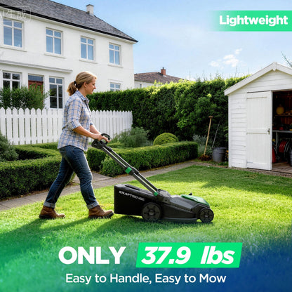 Kraftsense U20X  Slim 40V Brushless Cordless Lawn Mower 21" with 2×8.0Ah Batteries