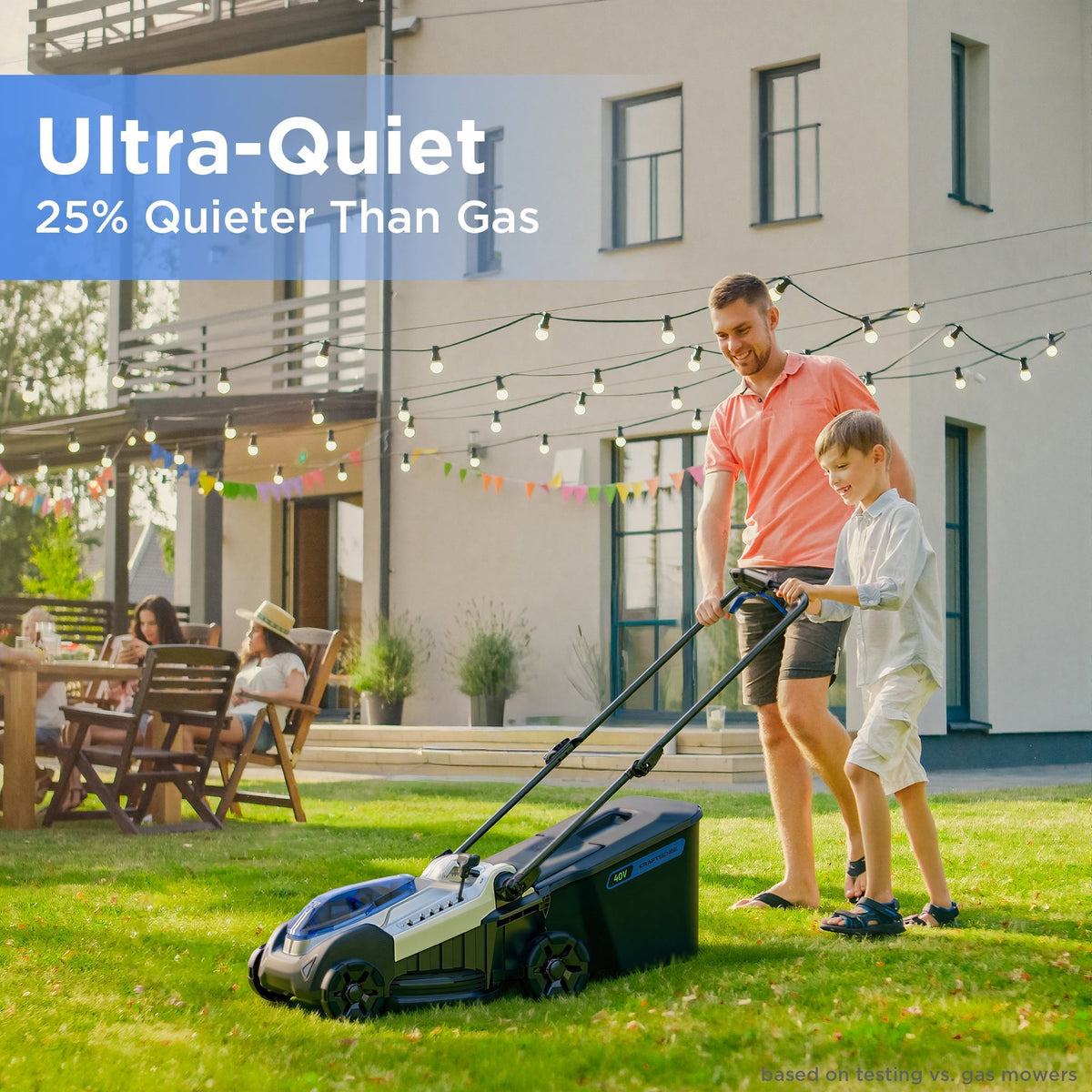 KraftSense U40X 40V Brushless Cordless 16-Inch Lawn Mower