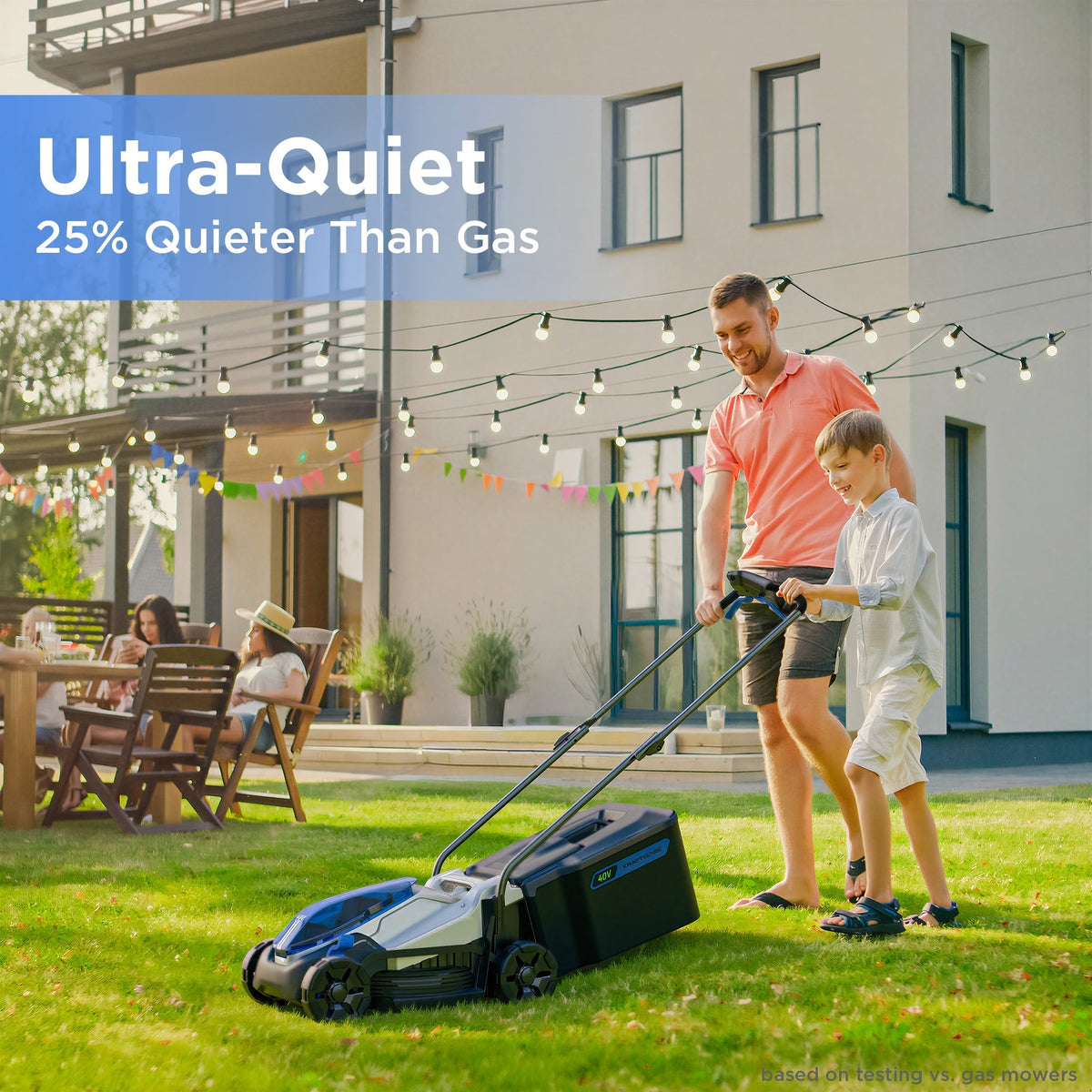 KraftSense U40X 40V Brushless Cordless 14-Inch Lawn Mower