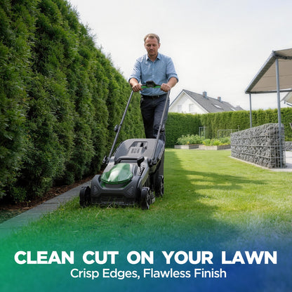 Kraftsense U20X Slim 40V Brushless Cordless Lawn Mower 18" with 2 x 5.0Ah Batteries