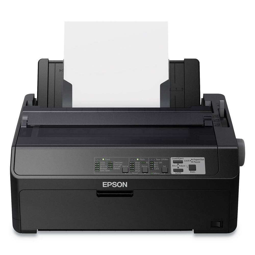 Epson – LQ-590II 24-pin Dot Matrix Printer – Monochrome – Energy Star – 584 cps Mono – 8.50″ Width x 11″ Length – USB – Unknown