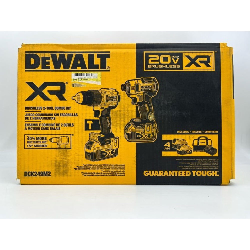 DEWALT 20V MAX XR Cordless Drywall Screwgun and Cut-Out Tool Combo Kit with (2) 2.0Ah Batteries and Charger – DCK263D2