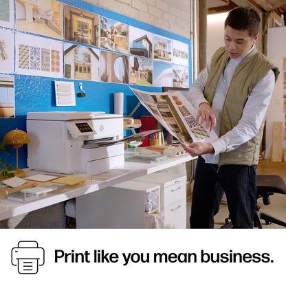 HP – OfficeJet Pro 9730 Wireless Wide Format All-in-One Inkjet Printer, Scanner, Copier, AI-Enabled with 3 Mos of Instant Ink – White