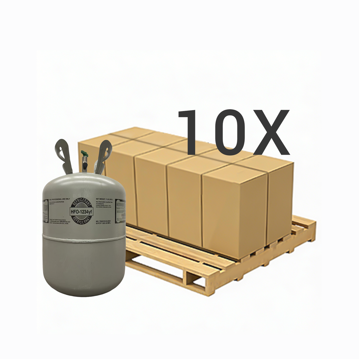 11 lbs R-1234yf (R-1234yf) Refrigerant Gas