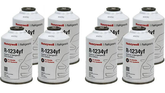 Honeywell R-1234yf Refrigerant – 8 Cans (8oz Each), Genuine