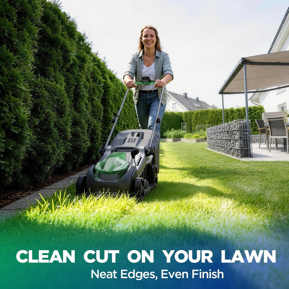 Kraftsense U20X Slim 40V Brushless Cordless Lawn Mower 16