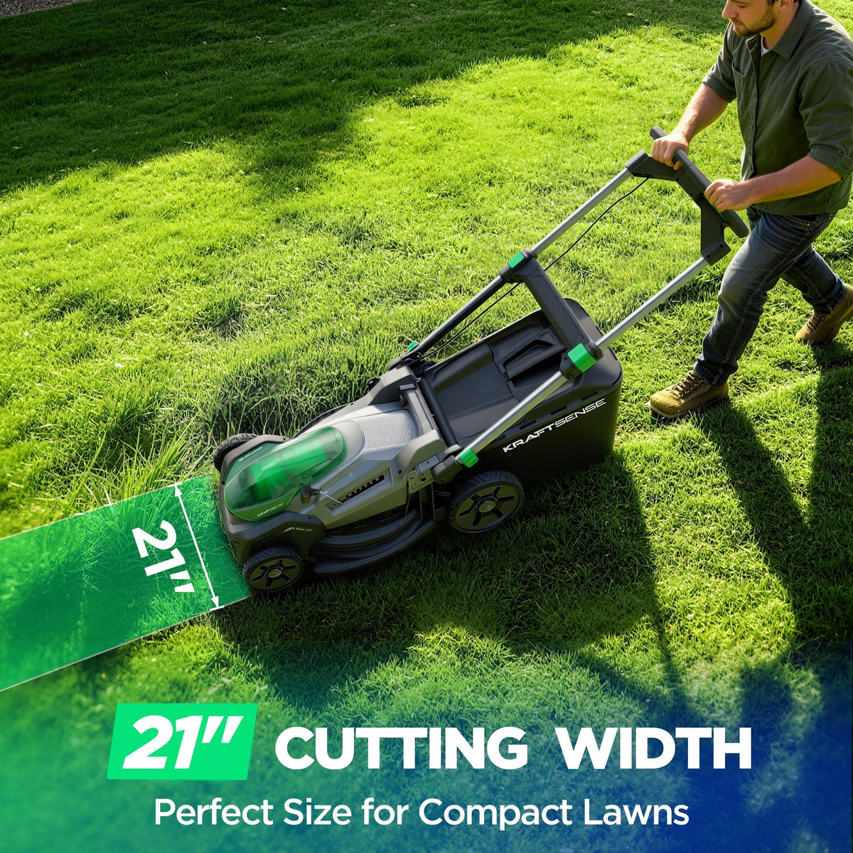 Kraftsense U20X  Slim 40V Brushless Cordless Lawn Mower 21