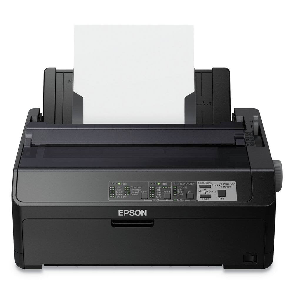 Epson – LQ-590II N 24-pin Dot Matrix Printer – Energy Star – 584 cps Mono – 8.50″ Width x 11″ Length – USB – Monochrome