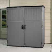 CRAFTSMAN 6-ft x 4-ft Vertical Gray Lean-to Roof Plastic Resin Storage Shed