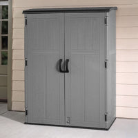 CRAFTSMAN 4.5-ft x 2.5-ft Vertical Gray Lean-to Roof Plastic Resin Storage Shed