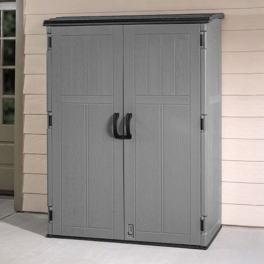 CRAFTSMAN 4.5-ft x 2.5-ft Vertical Gray Lean-to Roof Plastic Resin Storage Shed