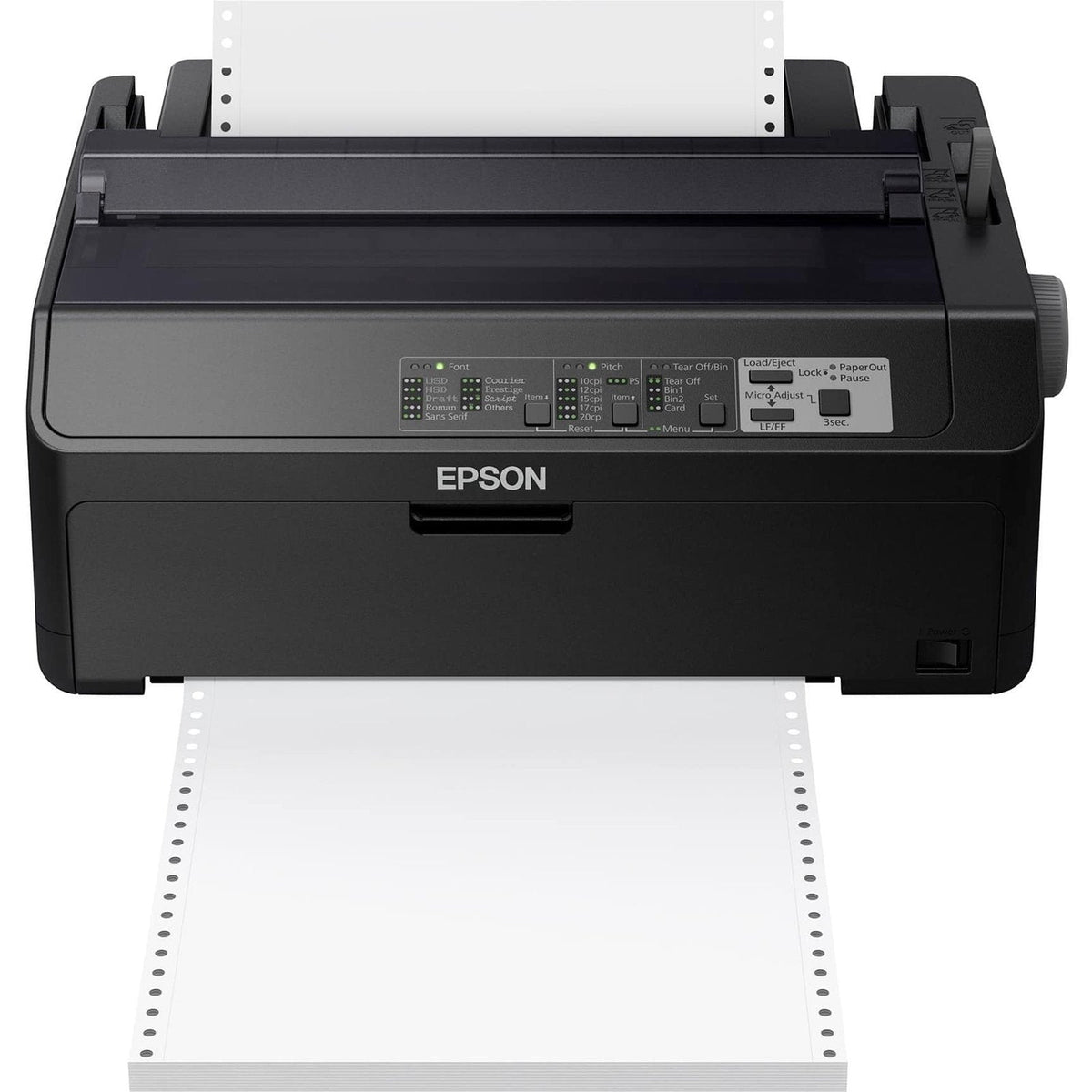 Epson – LQ-590II 24-pin Dot Matrix Printer – Monochrome – Energy Star – 584 cps Mono – 8.50″ Width x 11″ Length – USB – Unknown