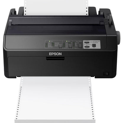 Epson – LQ-590II 24-pin Dot Matrix Printer – Monochrome – Energy Star – 584 cps Mono – 8.50″ Width x 11″ Length – USB – Unknown