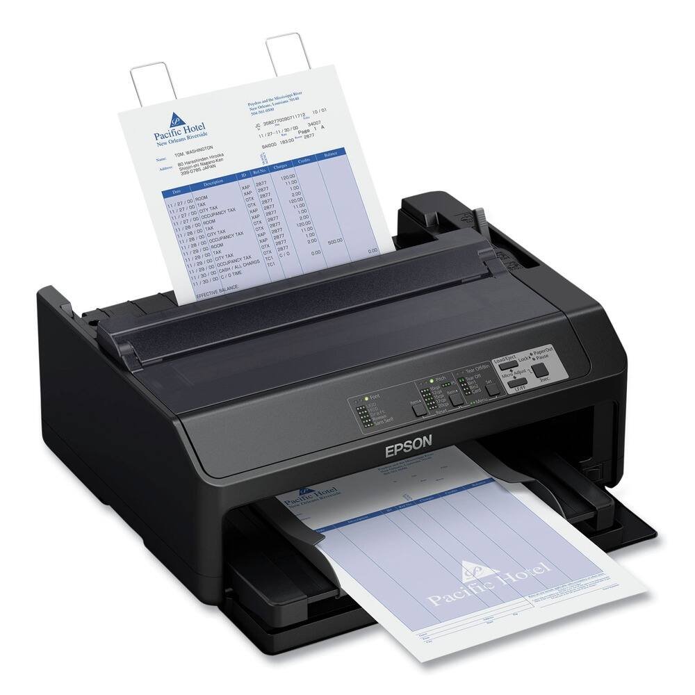 Epson – FX-890II 9-pin Dot Matrix Printer – Energy Star – 680 cps Mono – 8.50″ , 6.50″ , 9.50″ Width x 11″ – Monochrome