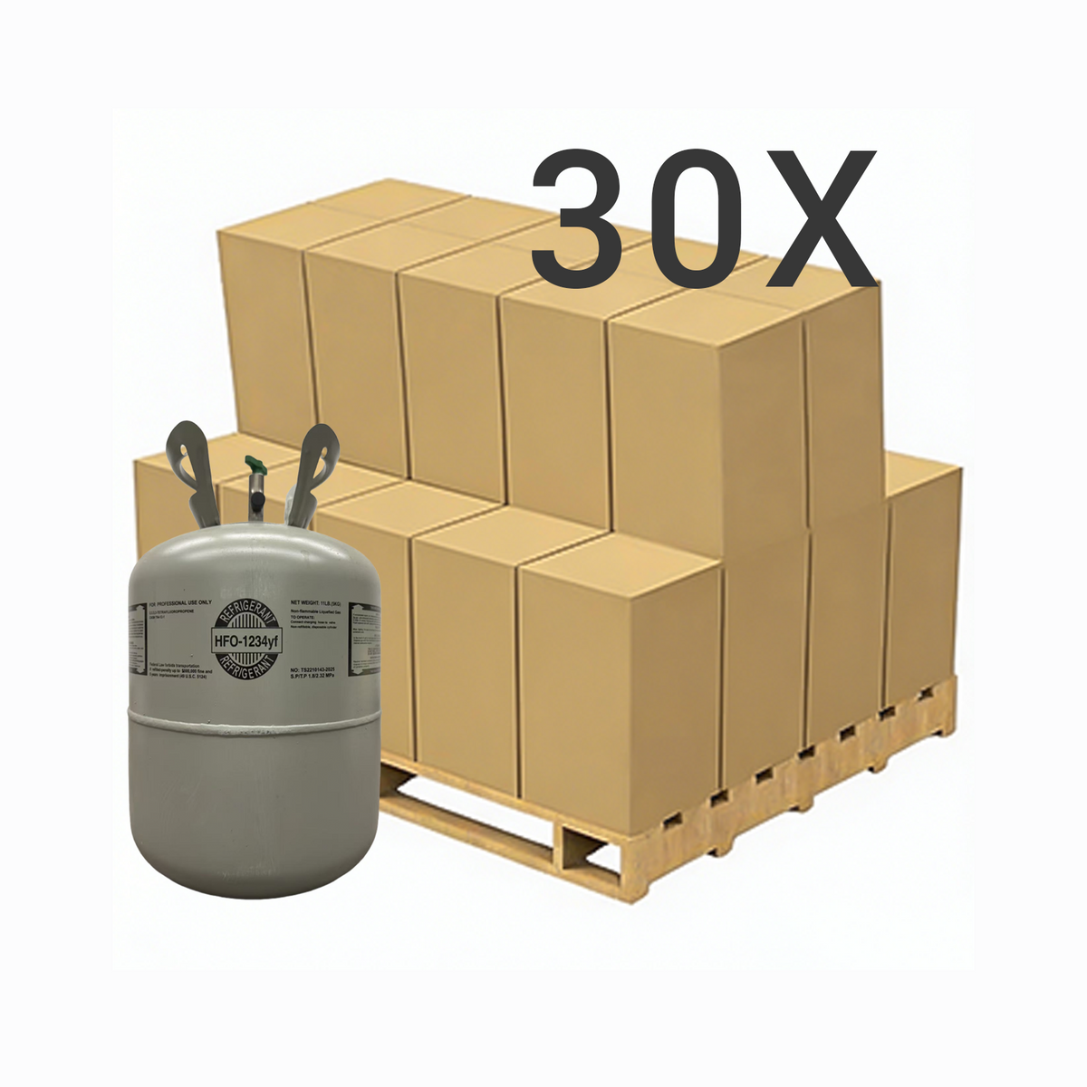 11 lbs R-1234yf (R-1234yf) Refrigerant Gas