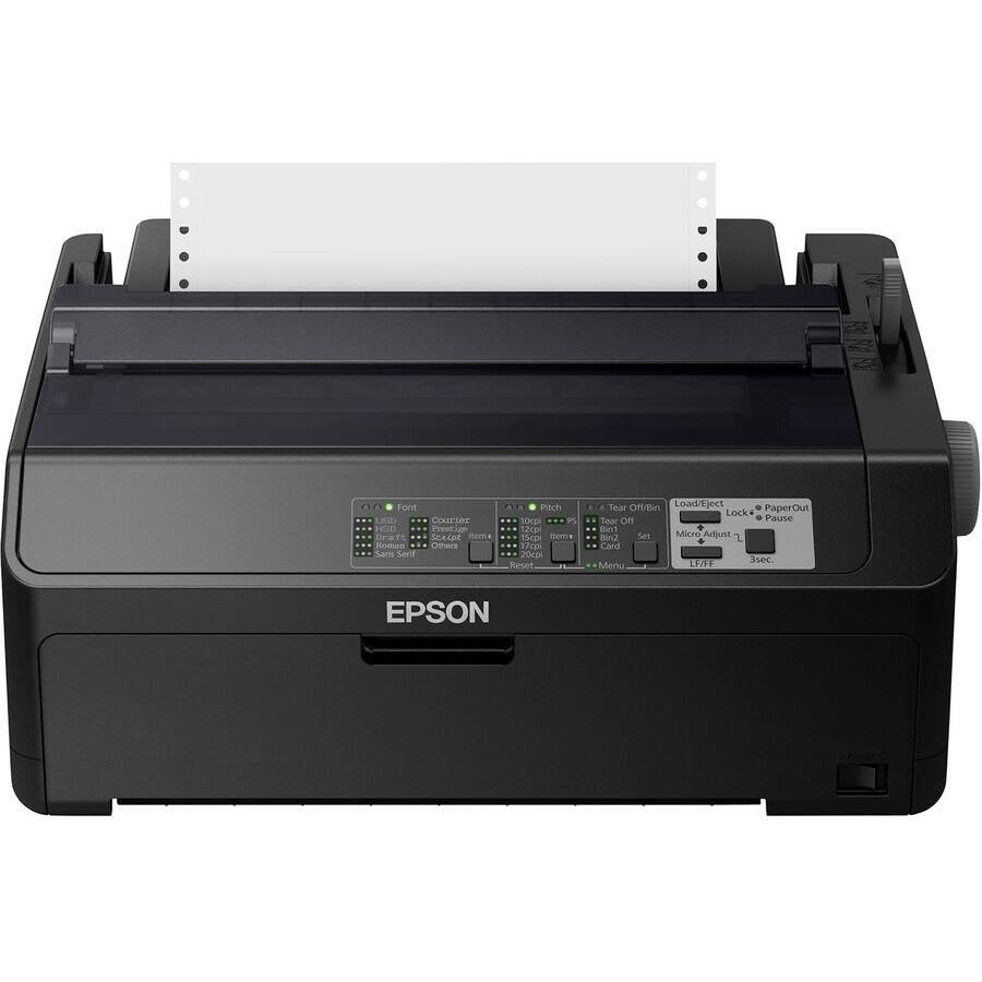Epson – LQ-590II 24-pin Dot Matrix Printer – Monochrome – Energy Star – 584 cps Mono – 8.50″ Width x 11″ Length – USB – Unknown