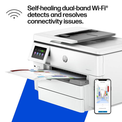 HP – OfficeJet Pro 9730 Wireless Wide Format All-in-One Inkjet Printer, Scanner, Copier, AI-Enabled with 3 Mos of Instant Ink – White