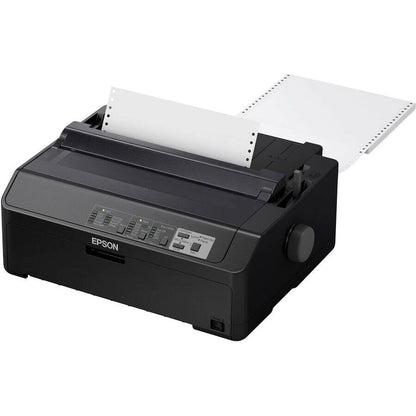 Epson – LQ-590II N 24-pin Dot Matrix Printer – Energy Star – 584 cps Mono – 8.50″ Width x 11″ Length – USB – Monochrome