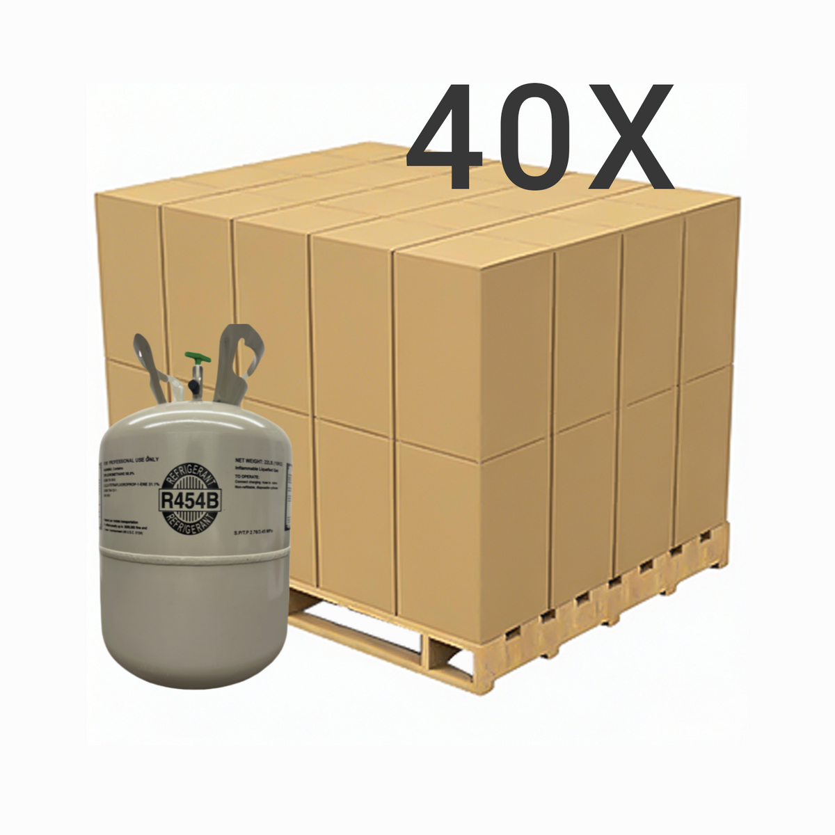 22 lbs R-454B (R-454B) Refrigerant Gas
