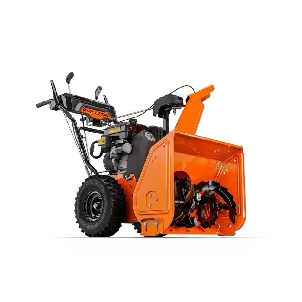 Ariens Compact 24 in. 223cc Electric Start 2-Stage Self-Propelled Gas Snow Blower with Auto-Turn Steering and Headlights 920029