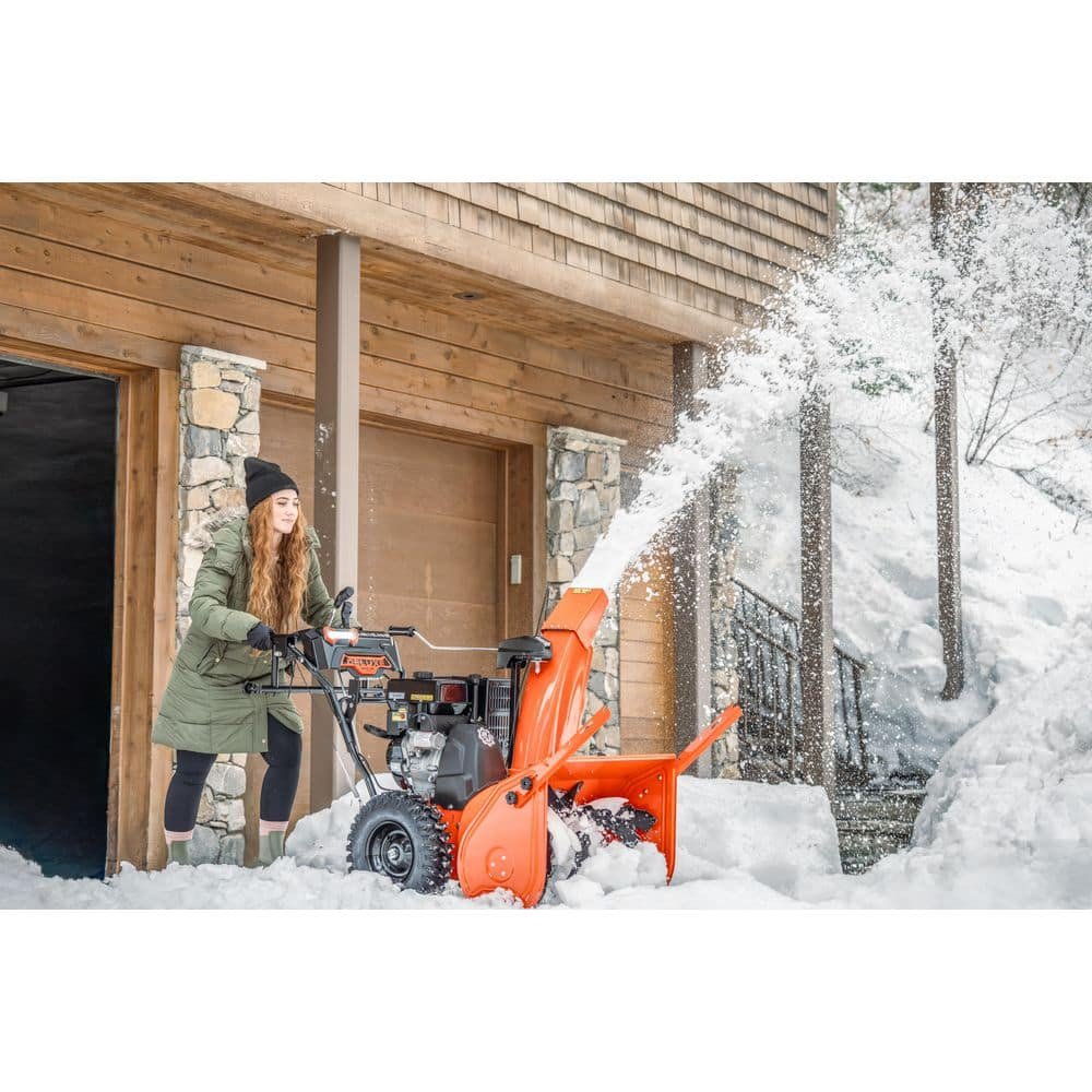 Ariens Deluxe 30 in. 301cc Electric Start 2-Stage Self-Propelled Gas Snow Blower with Heated Handgrips and LED Headlights 921071