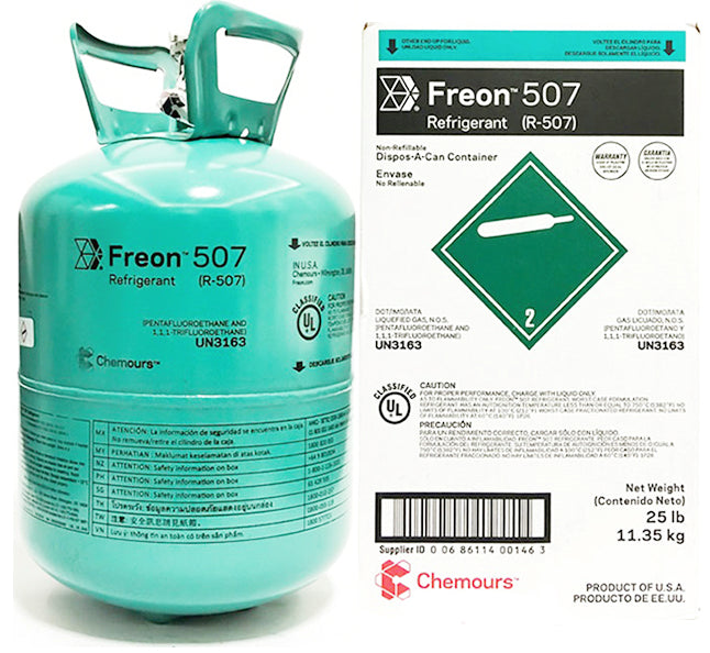 25 lbs R-507 Refrigerant, Commercial Refrigeration