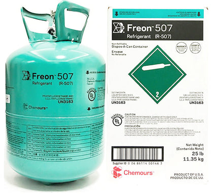 25 lbs R-507 Refrigerant, Commercial Refrigeration