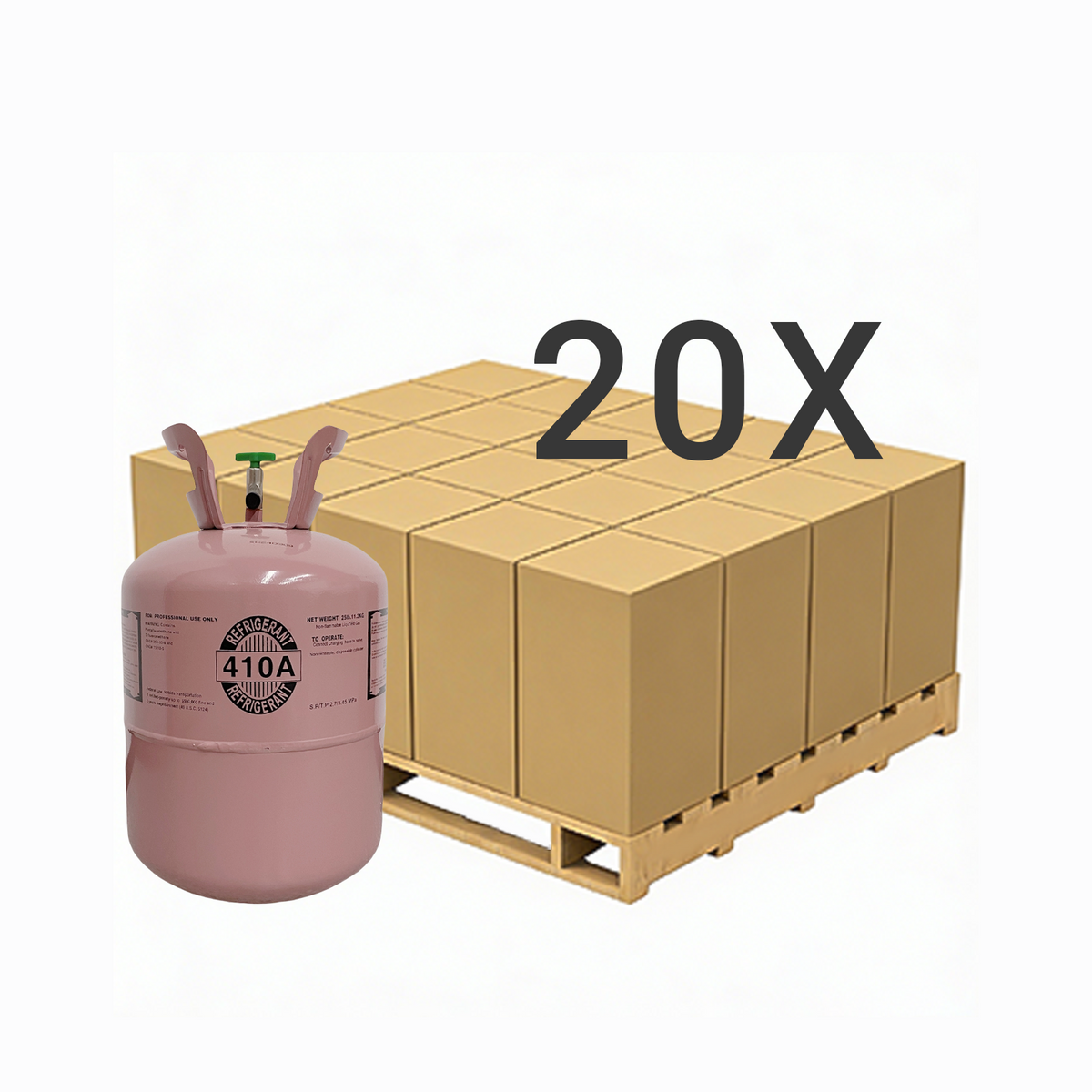 25 lbs R-410A (R-410A) Refrigerant Gas