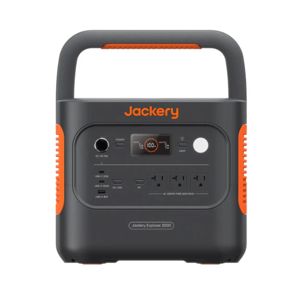 Jackery Explorer 2000 v2 Portable Power Station | 2042Wh | 2200W | 400W Solar Input