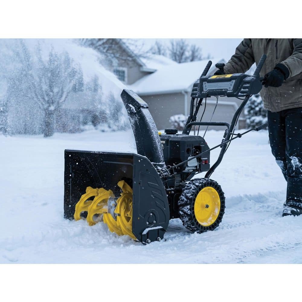 Champion Power Equipment 24 in. 209cc Electric Start 2-Stage Self-Propelled Gas Snow Blower with EZ Turn, LED Headlight and Chute Control 201327