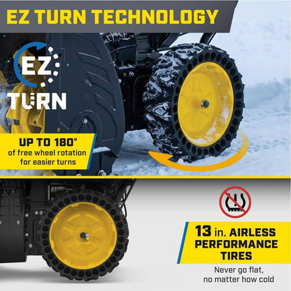 Champion Power Equipment 24 in. 209cc Electric Start 2-Stage Self-Propelled Gas Snow Blower with EZ Turn, LED Headlight and Chute Control 201327