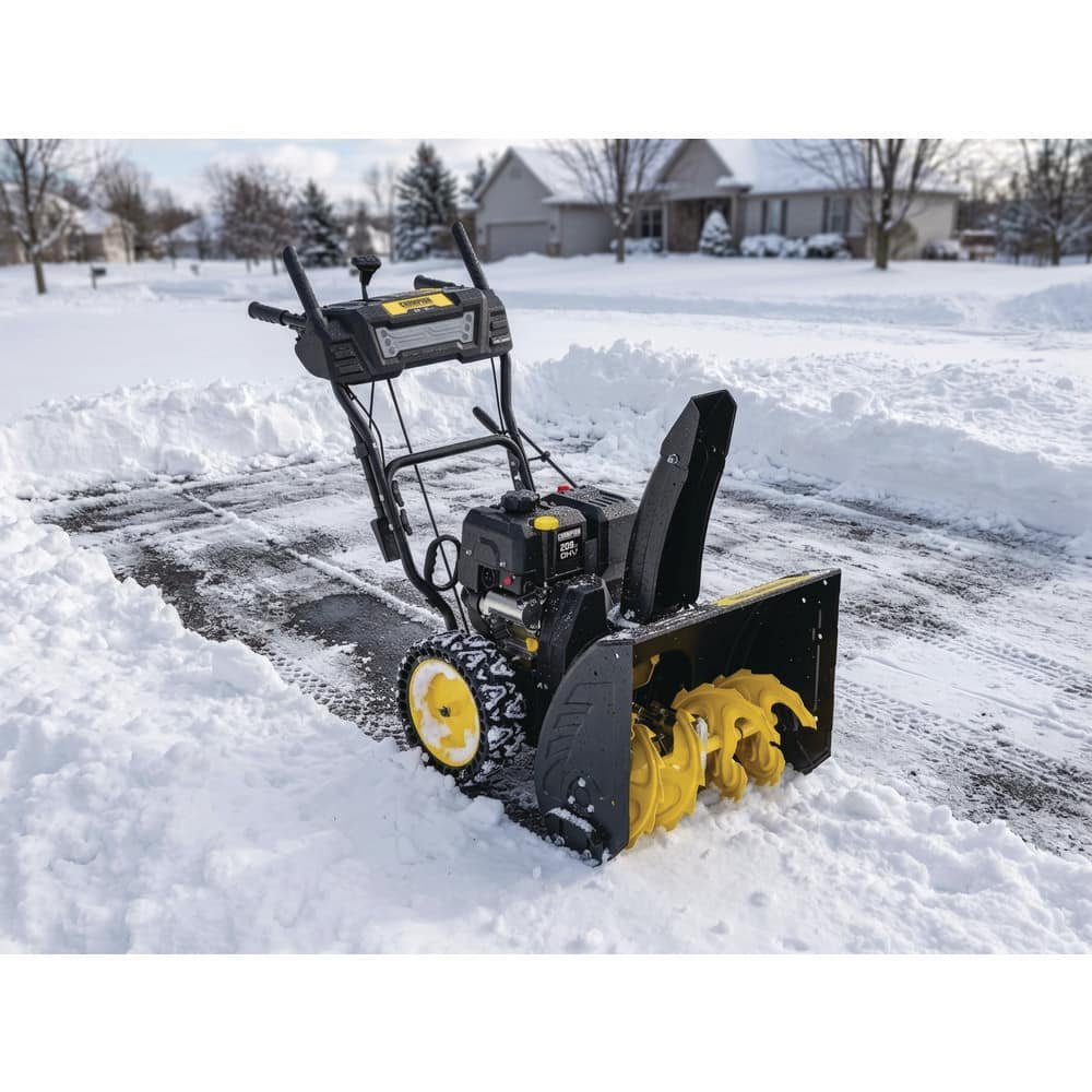 Champion Power Equipment 24 in. 209cc Electric Start 2-Stage Self-Propelled Gas Snow Blower with EZ Turn, LED Headlight and Chute Control 201327