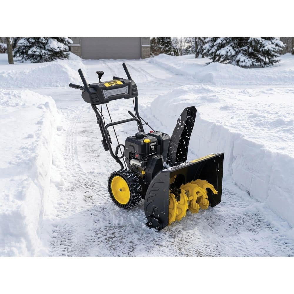 Champion Power Equipment 24 in. 209cc Electric Start 2-Stage Self-Propelled Gas Snow Blower with EZ Turn, LED Headlight and Chute Control 201327