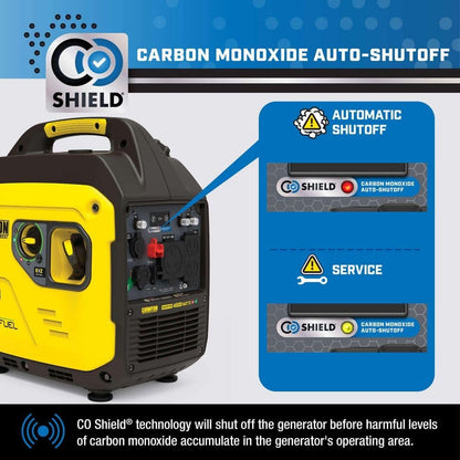 Champion Power Equipment 4500/3250-Watt Recoil Start Gasoline/Propane Powered Dual Fuel Inverter Generator with Quiet Technology and CO Shield 201531