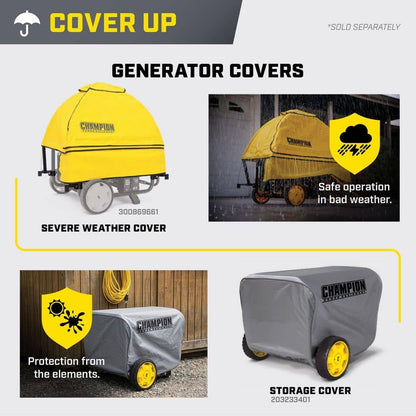 Champion Power Equipment 5300/4250-Watt Recoil Start Dual Fuel Portable Generator w/ Free 3-Year Warranty for RV and Home 201279