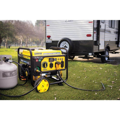 Champion Power Equipment 5300/4250-Watt Recoil Start Dual Fuel Portable Generator w/ Free 3-Year Warranty for RV and Home 201279