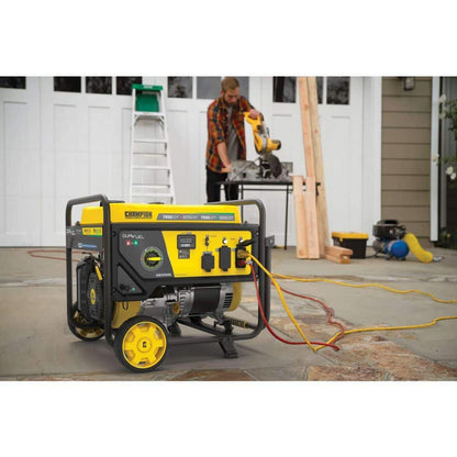 Champion Power Equipment 7850/6250-Watt Recoil Start Dual Fuel Portable Generator w/ Free 3-Year Warranty for Home Backup and Storm Prep 201463