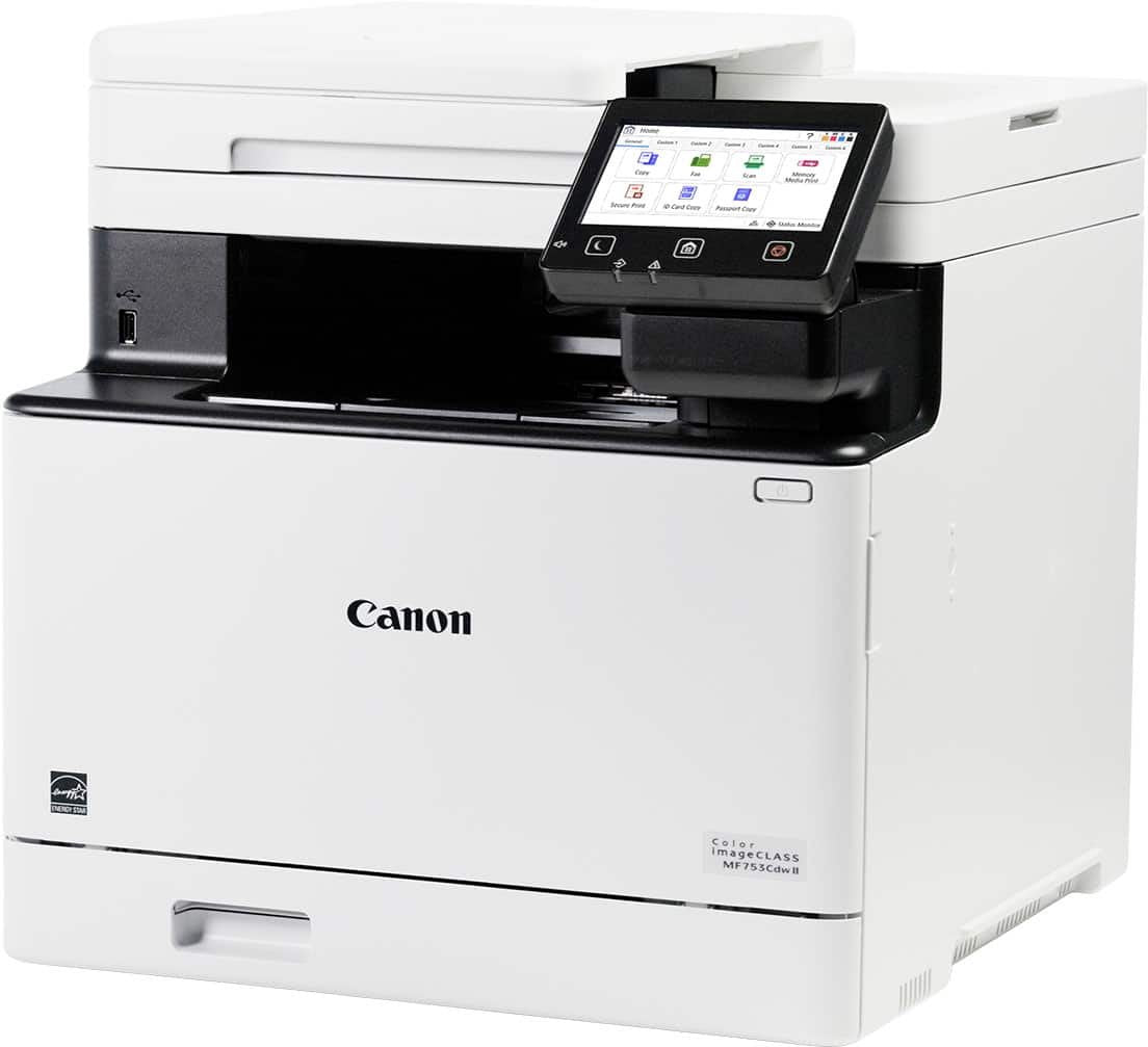 Canon – imageCLASS MF753Cdw  II Wireless  Duplex Color All-In-One Laser Printer with Fax and 50-Sheet ADF – White