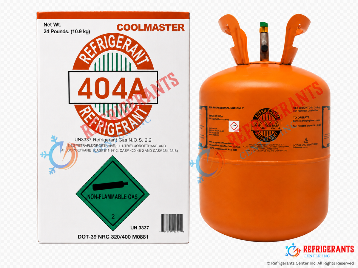 24 lbs R-404A Refrigerant, Factory Sealed, 100% Virgin - USA Brand