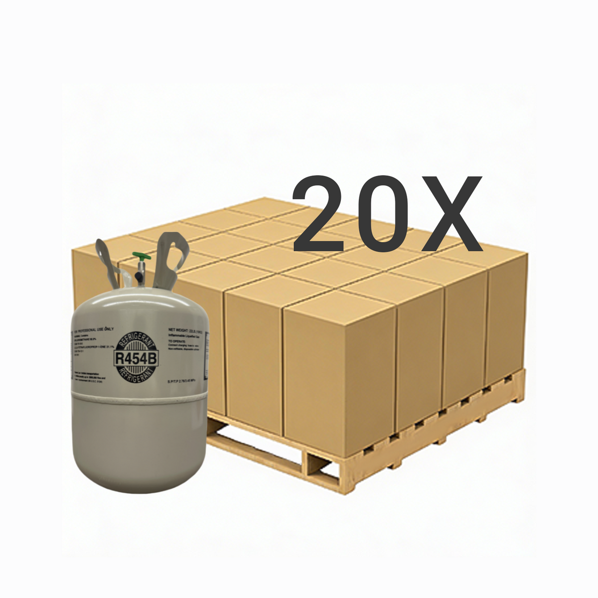 22 lbs R-454B (R-454B) Refrigerant Gas