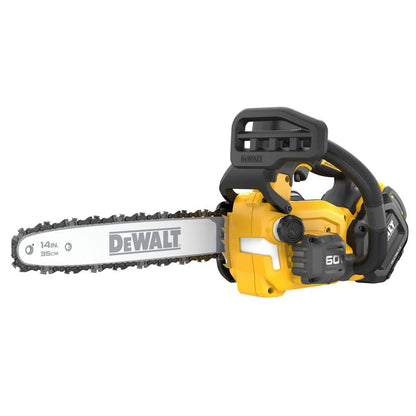 DEWALT FLEXVOLT 60V MAX 14 in. Brushless Cordless Battery Powered Top Handle Chainsaw Kit with (2) 3.0 Ah Batteries and Charger DCCS674X2