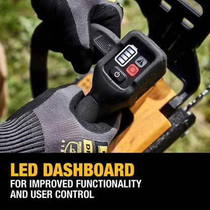 DEWALT FLEXVOLT 60V MAX 14 in. Brushless Cordless Battery Powered Top Handle Chainsaw Kit with (2) 3.0 Ah Batteries and Charger DCCS674X2