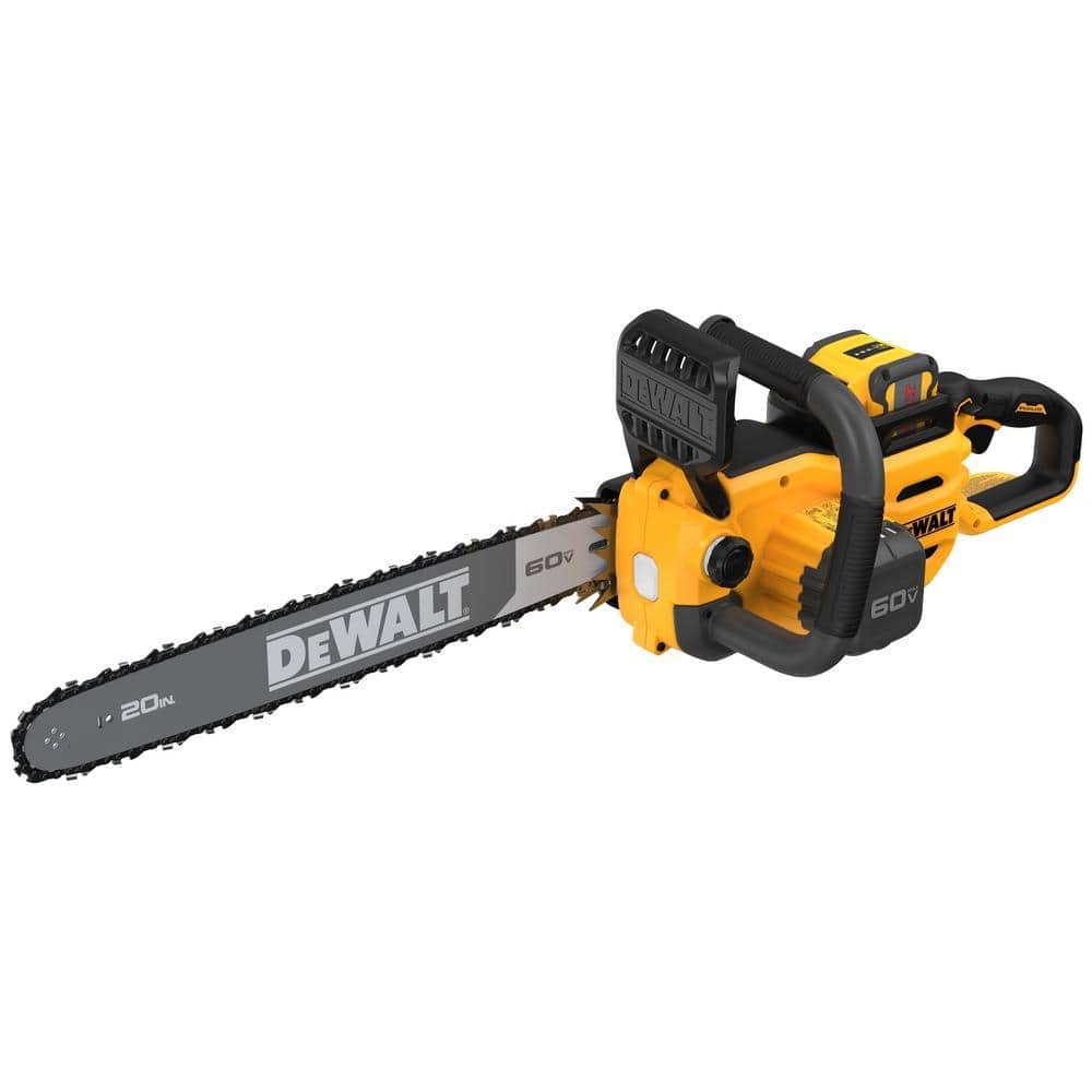 DEWALT FLEXVOLT 60V MAX 20 in. Brushless Cordless Chainsaw and Case Kit w/ (1) 5.0 Ah Battery and Charger w/ Extra 20 in. Chain DCCS677Z1WDT620