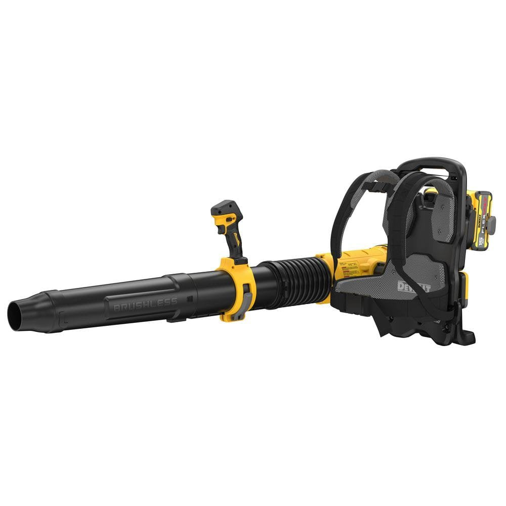 DEWALT FLEXVOLT 60V MAX 855 CFM 160 MPH Cordless Battery Powered Backpack Blower with (2) 5.0 Ah Batteries and Chargers DCBL570Z2