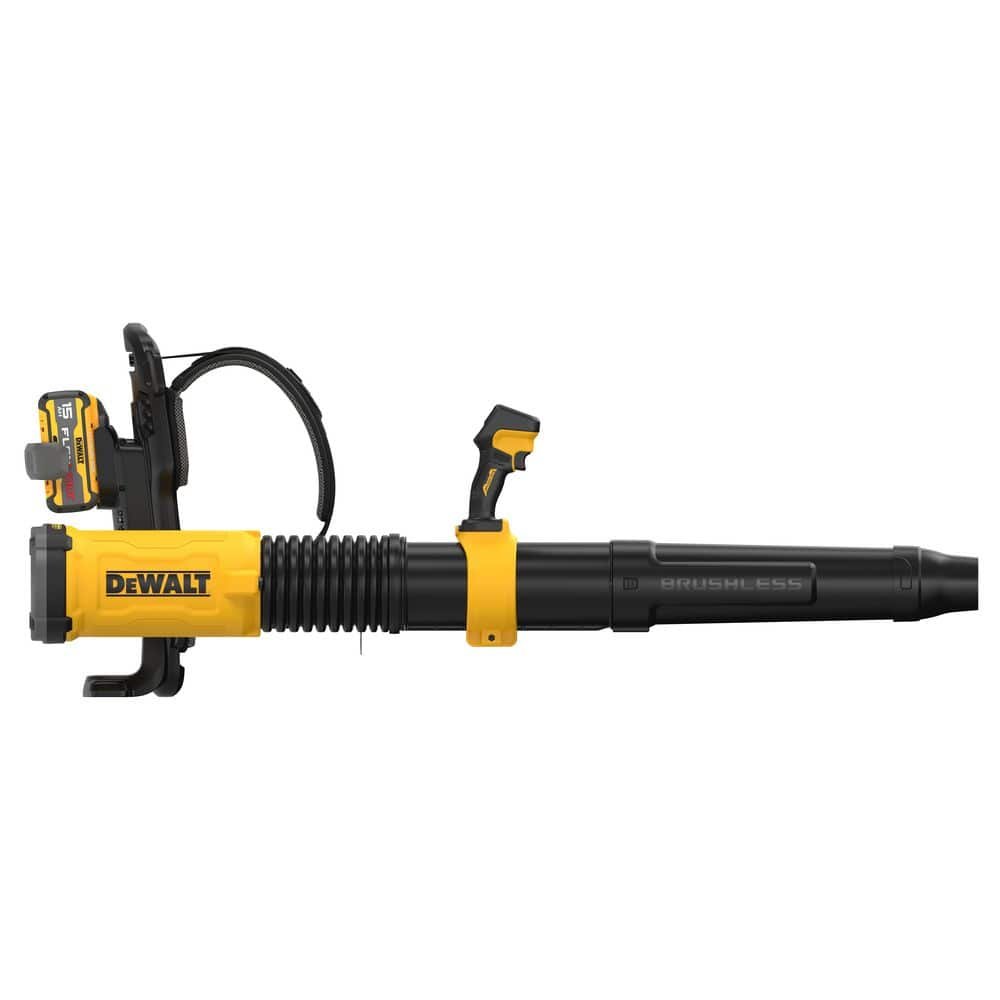 DEWALT FLEXVOLT 60V MAX 855 CFM 160 MPH Cordless Battery Powered Backpack Blower with (2) 5.0 Ah Batteries and Chargers DCBL570Z2