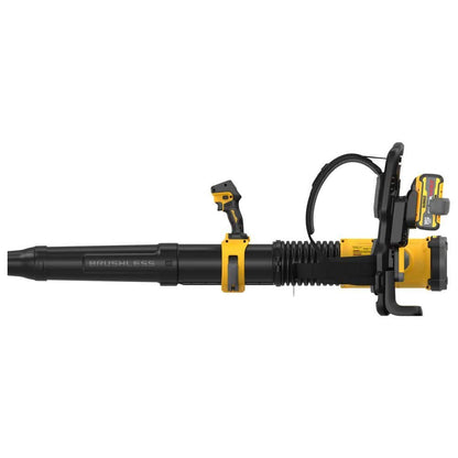DEWALT FLEXVOLT 60V MAX 855 CFM 160 MPH Cordless Battery Powered Backpack Blower with (2) 5.0 Ah Batteries and Chargers DCBL570Z2