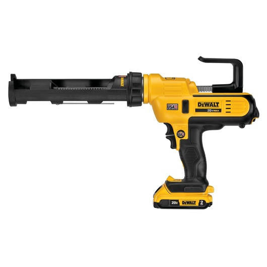 DEWALT 20V MAX 10 oz/300ml Cordless Adhesive Caulk Gun Kit, Variable Speed, Anti-Drip, with 2Ah Battery and Charger – DCE560D1